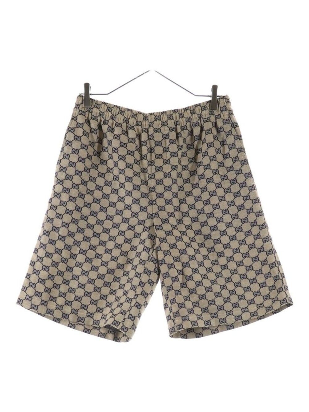 Gucci GG Linen Blend Canvas Shorts Brown